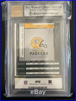 2005 Playoff Contenders Rookie Ticket Aaron Rodgers Packers RC AUTO /530 BGS 9