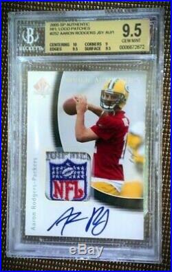 2005 SP Authentic Aaron Rodgers 1/1 NFL shield RC Holy Grail of Aaron Rodgers