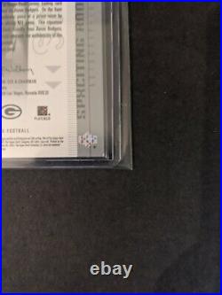 2005 Spx Aaron Rodgers Jersey Patch Rookie Card #223 Auto Rc 223/250 Packers Hof