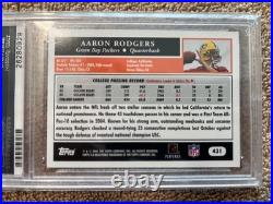 2005 Topps #431 Aaron Rodgers Rookie Card PSA 10 Gem MT Green Bay Packers 4 MVPs