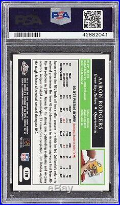 2005 Topps Chrome #190 Aaron Rodgers GREEN BAY PACKERS ROOKIE PSA 10 GEM MINT