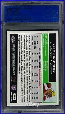 2005 Topps Chrome Aaron Rodgers REFRACTOR Future HOF ROOKIE RC #190 PSA 9 MINT