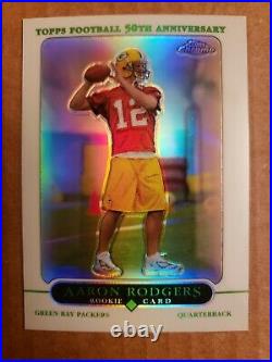 2005 Topps Chrome Aaron Rodgers Refractor Rookie #190 MVP Green Bay Packers