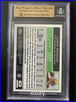 2005 Topps Chrome Aaron Rodgers Rookie Card BGS 9.5