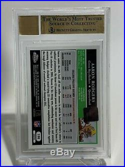 2005 Topps Chrome Aaron Rodgers Rookie Gold X-Fractors #/399 BGS 9.5 Auto 10
