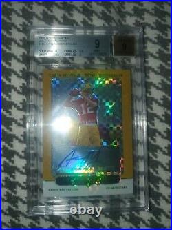 2005 Topps Chrome Aaron Rodgers Rookie Gold Xfractor Auto backett 9 MINT