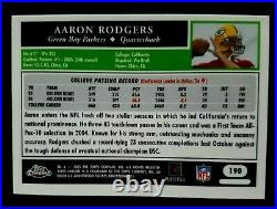 2005 Topps Chrome Football #190 Aaron Rodgers Green Bay Packers RC Rookie