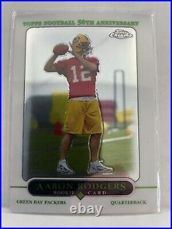 2005 Topps Chrome Football #190 Aaron Rodgers Green Bay Packers RC Rookie Rogers