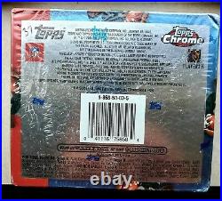 2005 Topps Chrome Football Factory Sealed RETAIL BOX 24 packs Aaron Rodgers RC