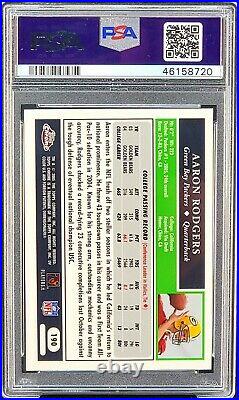 2005 Topps Chrome Packers AARON RODGERS Rookie Card PSA 8 NM-MINT Low Pop