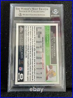 2005 Topps Chrome REFRACTOR #190 Aaron Rodgers Packers RC Rookie BGS 9 MINT