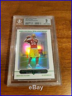 2005 Topps Chrome Refractor Aaron Rodgers ROOKIE RC #190 BGS 9 MINT