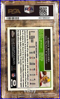 2005 Topps Chrome Refractor Aaron Rodgers Rookie RC PSA 10 POP 12 MVP Packers