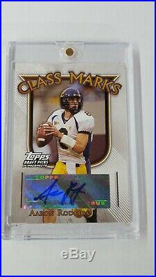 2005 Topps Draft Picks & Prospects Aaron Rodgers Class Marks Auto Rc. RARE