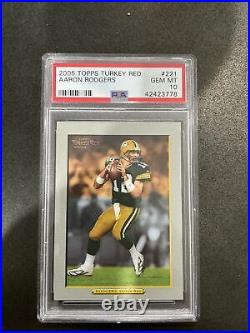 2005 Topps Turkey Red Aaron Rodgers #221 Rookie Card PSA 10 GEM MINT