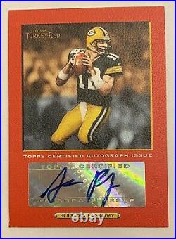 2005 Topps Turkey Red Rookie Autograph Aaron Rodgers Red # /50