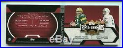2008 Triple Threads BOOKLET Brett Favre / Dan Marino DUAL AUTO / JERSEY Packers