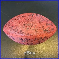 2010-11 Green Bay Packers Team Signed Super Bowl Football Aaron Rodgers JSA COA