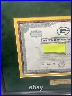 2011 Green Bay Packers Stock Share Certificate AUTHENTIC Not a Replica/Copy