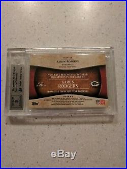 2011 Topps Five Star Aaron Rodgers Patch Auto BGS 9 Packers