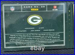2012 Panini Playbook Super Bowl XLV Green Bay Packers Game Worn Jersey
