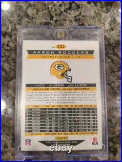 2013 Panini Score Aaron Rodgers Green Bay Packers Card #232 Signed Autograph