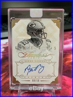 2014 Panini Flawless Greats Aaron Rodgers On Card AUTO /10 SSP Sealed