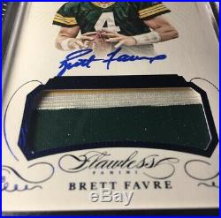 2015 Panini Flawless Brett Favre Patch Auto #12/20 Green Bay Packers GAME WORN