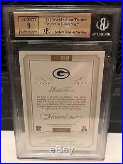 2015 Panini Flawless Greats Patches Auto Blue Packers Brett Favre 11/20 9.5 BGS