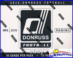 2016 Donruss Football MASSIVE Factory Sealed JUMBO FAT PACK Box-192 Cards