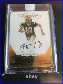 2016 FLAWLESS AARON RODGERS AUTO #4/5 Benchmarks