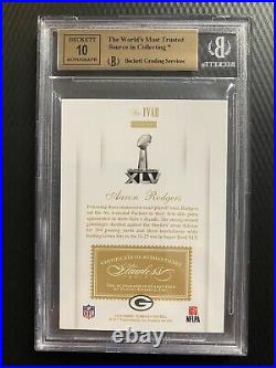 2016 Panini Flawless Aaron Rodgers Ruby Victors Auto #3/5 BGS 9.5/10 Gem Mint