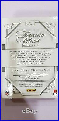 2017 National Treasures Chest PACKERS 12X AUTO Platinum 1/1 AARON RODGERS FAVRE