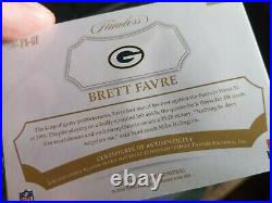2017 Packers Brett Favre Flawless NFL Shield 1/1 worn used jersey patch