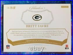 2017 Packers Brett Favre Flawless NFL Shield 1/1 worn used jersey patch