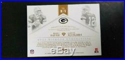 2017 Panini Flawless Brett Favre/aaron Rodgers Dual 2 Clr Patch 3/3 Packers