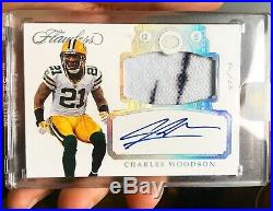 2017 Panini Flawless Charles Woodson Auto Patch 1/1 Autograph PACKERS MICHIGAN