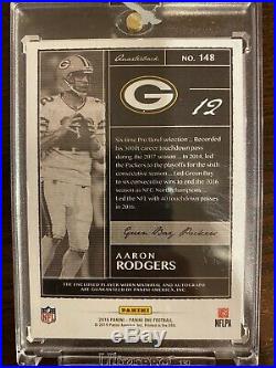 2018 Aaron Rodgers Panini One Shield Patch Auto True 1 Of 1 Look