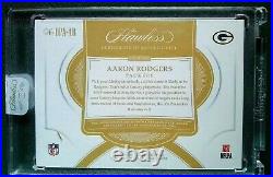 2018 Flawless MVP Aaron Rodgers Packers 3 Color Worn Patch Auto /15 AUTOGRAPHED