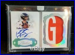 2018 Flawless PEYTON MANNING #5/7 Auto Letter Patch Booklet BRONCOS SSP