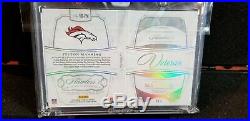 2018 Flawless PEYTON MANNING #5/7 Auto Letter Patch Booklet BRONCOS SSP
