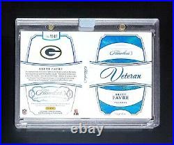 2018 Flawless Veteran Brett Favre Shield Patch Auto 1/1 one of one exquisite