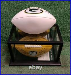 2018 Green Bay Packers Football Autographed 100 Seasons Give Back + Brett Favre
