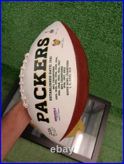 2018 Green Bay Packers Football Autographed 100 Seasons Give Back + Brett Favre