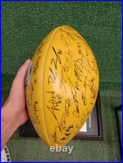 2018 Green Bay Packers Football Autographed 100 Seasons Give Back + Brett Favre