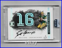 2018 Panini Honors Immaculate Brett Favre 1/1 Auto Impeccable Seasons Packers
