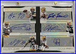 2018 Panini Limited Six Signature Booklet Packers Rodgers Adams Favre Auto 3/3