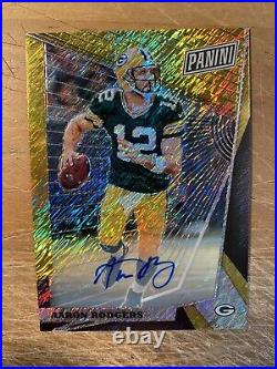 2018 Panini National VIP Gold Pack Arron Rodgers Auto Gold 2/5 Packers