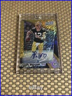2018 Panini National Vip Aaron Rodgers Ssp 3/5 Gold Refractor Auto Packers