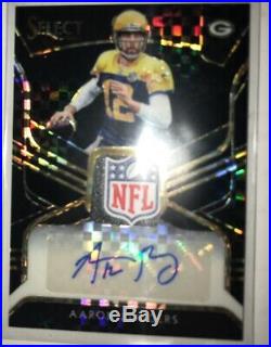 2018 Panini Select Aaron Rodgers NFL Shield Auto 1 Of 1! #MP-AR! Send Offers